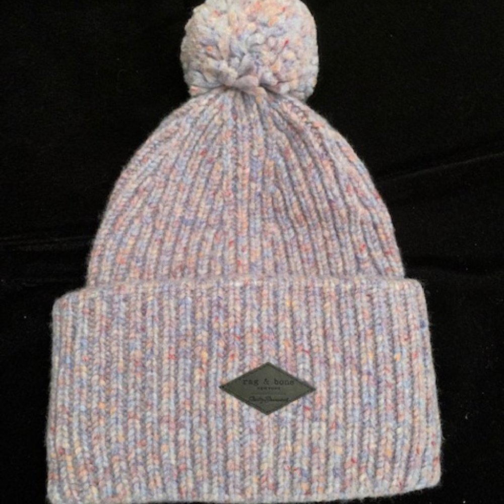 Rag & Bone Devin Beanie in Blue Multi-color